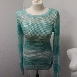 Long sleeve see-through H&M sea green sweater